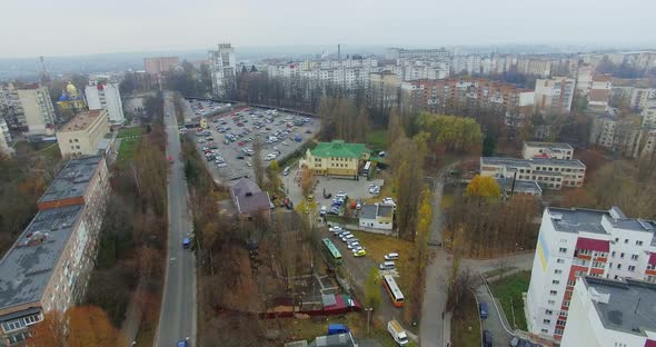 Aerial view of pentecostal church