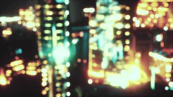 Defocused Background of City Night Light Blur Bokeh alt