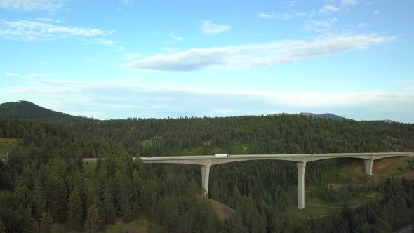 Veteran's Memorial Bridge Lake Coeur D' Alene, Idaho