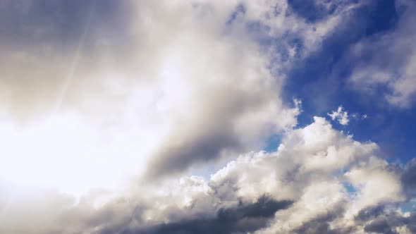 Time lapse storm sky with clouds background. Timelapse of stormy clouds