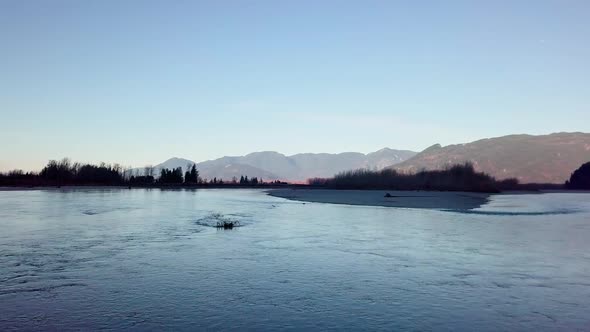 River and mountains