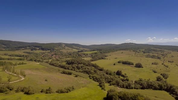 Flying Over The Countryside