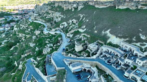 City Urgup Cappadocia Aerial View 4 K View