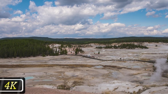 Norris Geyser Basin Panoramic View