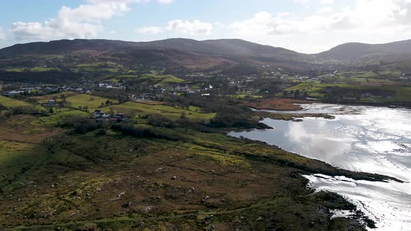 Aerial View of Ardara in County Donegal  Ireland