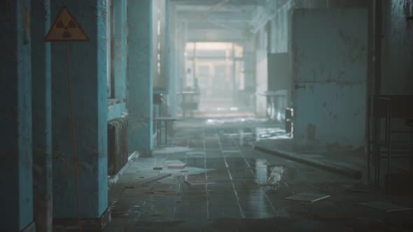 Interior of the Abandoned Soviet Building alt