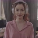 Girl Listening To Music With Headphones Looking Straight Into The Camera - VideoHive Item for Sale