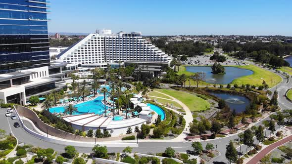 Aerial View of a Resort Hotel in Australia