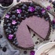 Plate with Homemade Piece of Delicious Blueberry Blackberry and Grape Pie or Tart Served on Table - VideoHive Item for Sale