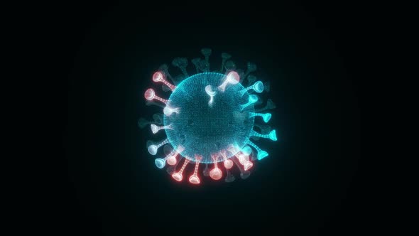 Corona Virus Hologram 3d Scanning Hd alt