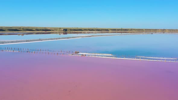 Pink Salt Lake Aerial View 10