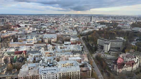 Riga city center view