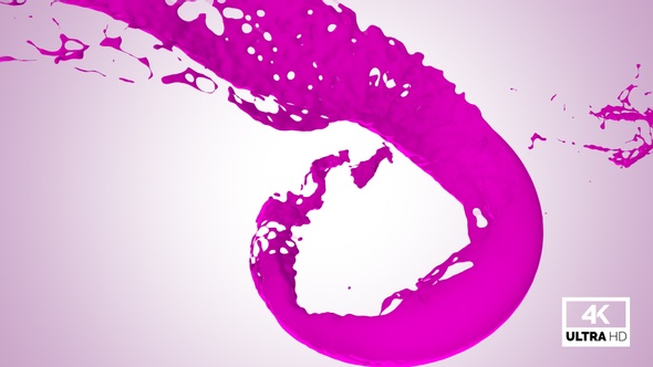 Vortex Splash Of Pink Paint V5