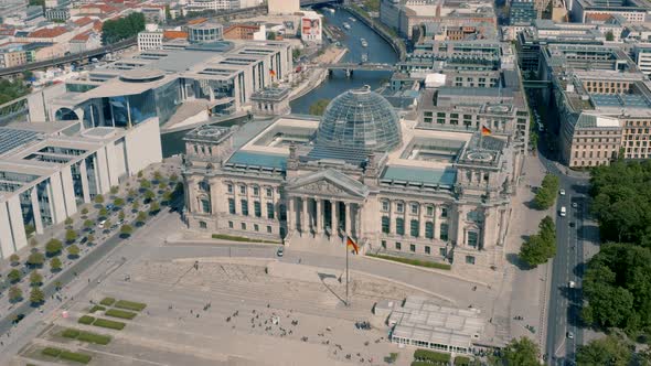 Aerial View of Reichstag Building