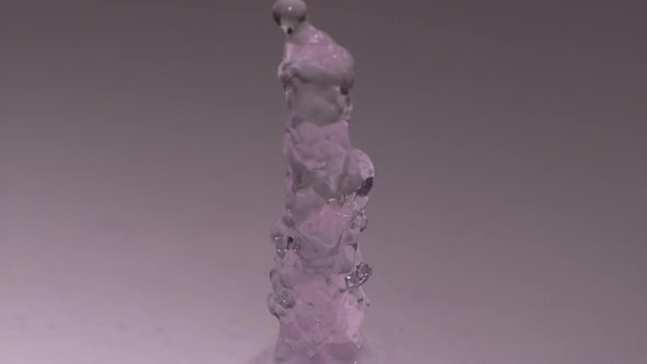 Water splash rising from the surface, Slow Motion