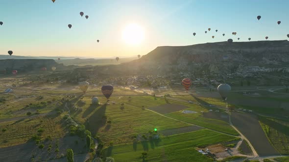 The Cappadocia region of Turkey is the most popular location in the world for hot air ballooning.