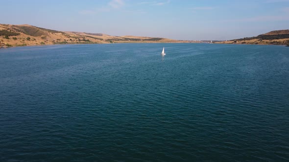 Sailing Boat In The Lake