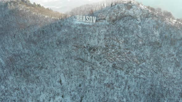 Brasov Sign is a Romanian Local Landmark and Cultural Icon Overlooking the City