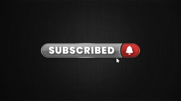 Subscribe Notification Glass Button 4K