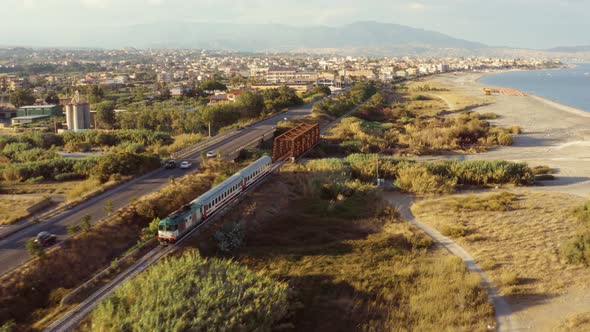 Tracking a Diesel Train near the Ocean