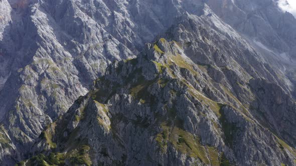 Drone Shot Showing the Peace and Tranquility on the Mountaintops of Lauskopf