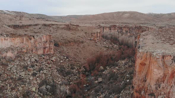 Ihlara Valley in Turkey Known As "Ihlara Vadisi" in Turkish the Valley is Biggest Canyon and Has a