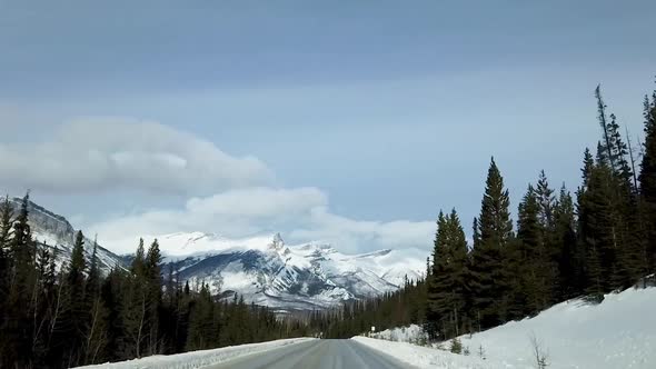 Driving Through the Rocky Mountains