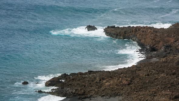 Volcanic Coastline In La Palma, Spain