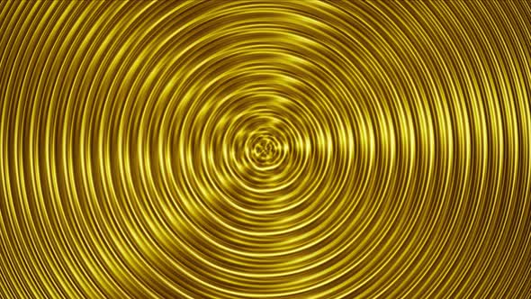 Bright Gold Concentric Wave