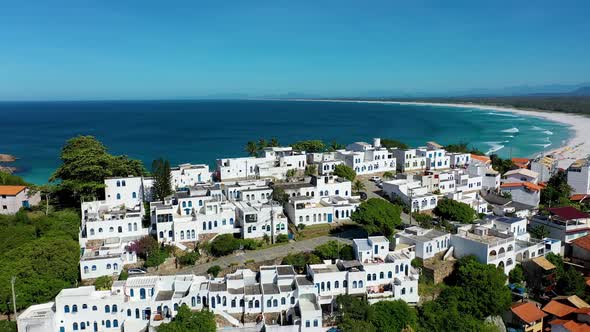 Coast city of Lakes Region tourism landmark of Rio de Janeiro Brazil.