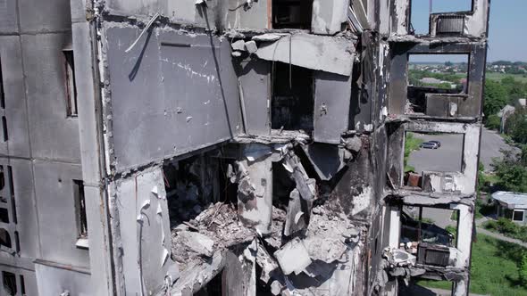 War in Ukraine  Destroyed Building in Borodyanka