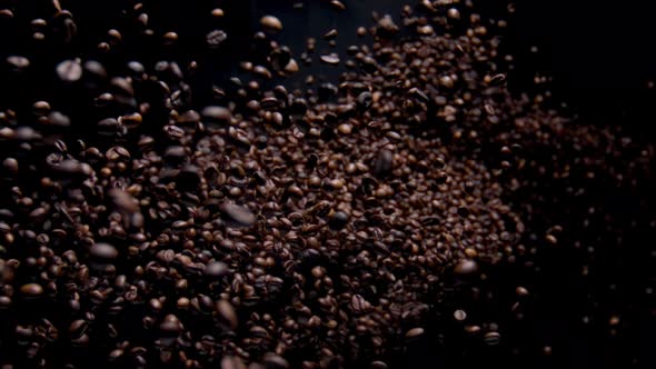 Exploding Aromatic Coffee Grains in Super Slow Motion