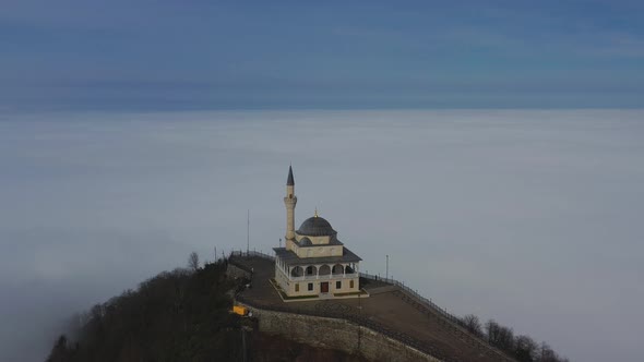 Mosque On Top Of Mountain