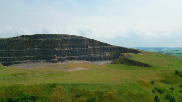 Amazing Landscape of Peak District National Park  Aerial View  Travel Photography