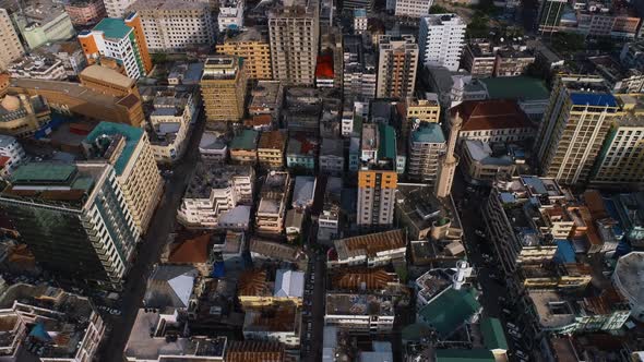 Aerial view of Dar es Salaam city