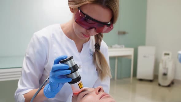 Cleaning and Peeling of the Face.