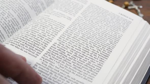 Priest Reads Holy Bible