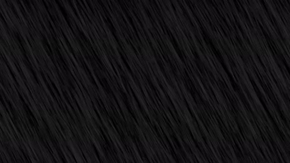 Falling raindrops footage on dark black background