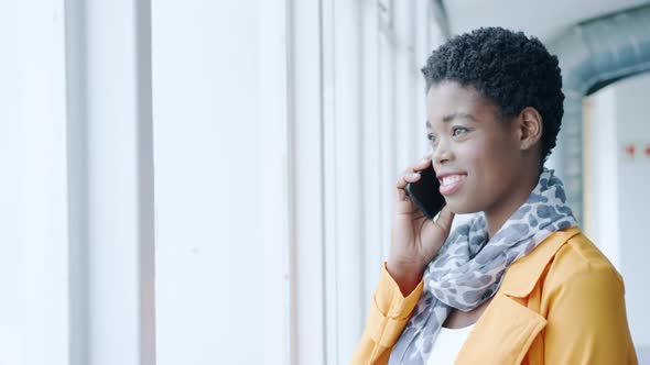 Businesswoman using smartphone