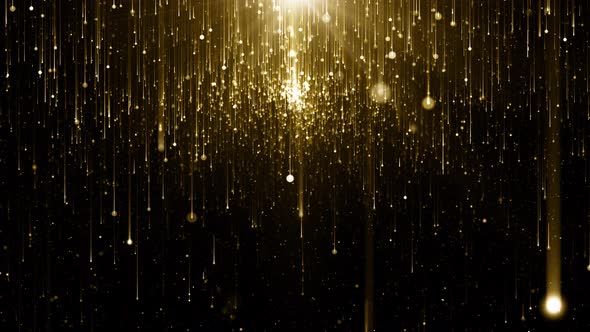 Gold Particles Background