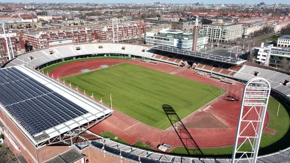 Olympic Stadium Arena Playground Construction in Amsterdam City The Netherlands