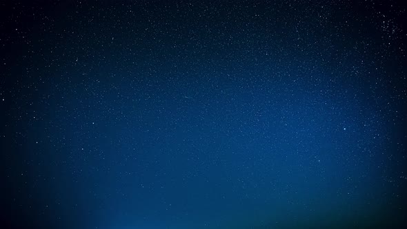 Blue Scenery Background Night Starry Sky Glowing Stars