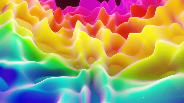 Abstract 3D Surface with Waves