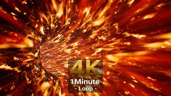 Blazing Fire Tunnel 4K alt