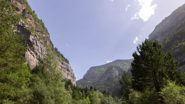 Clouds Passing Over Monte Pedido Mountains