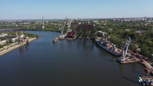 Dock for Repair of Ships and Boats