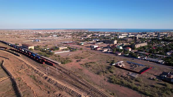 The Train is Traveling By Rail