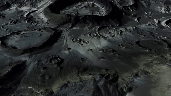 Moon Surface with Many Craters alt