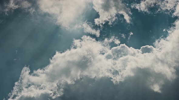 Beautiful White Clouds in the Sky