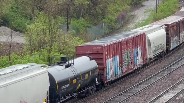 Train Cars With Graffiti